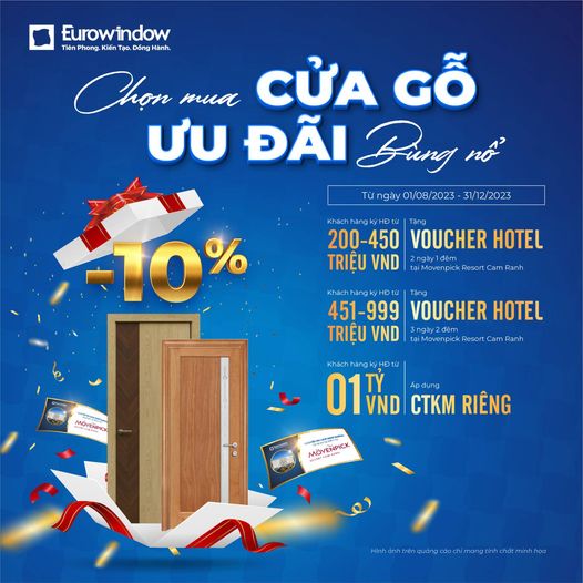 EUROWINDOW KHUYẾN MÃI CỬA GỖ 2023