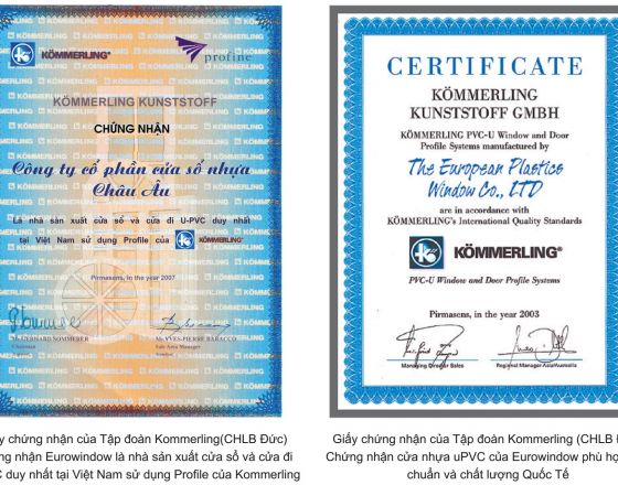 Thành Tích Đạt Được Của Eurowindow